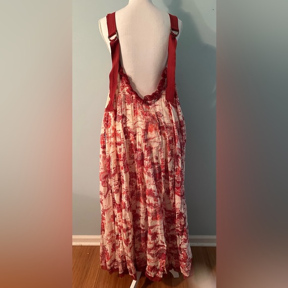 Free People Jungle Toille Maxi Dress in Tea Large NWT - Picture 10 of 14